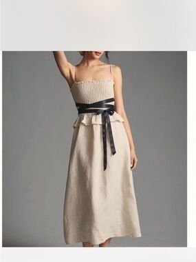 NWT Reformation miles linen dress